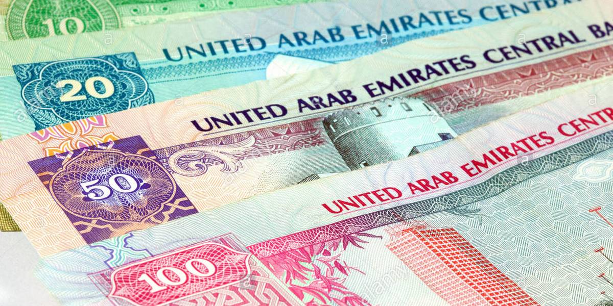 Counterfeit UAE Dirhams Banknotes